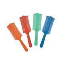 Pente Fino Plástico Cabo Caspa Piolho Cores Com 24 Unidades