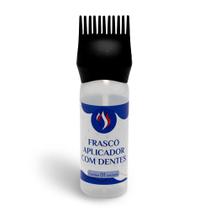Pente Frasco Aplicador de Tintura Preto 180ml - Santa Clara