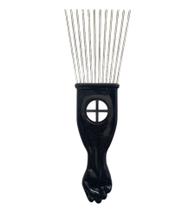 Pente Garfo Afro Black Penteado Metal