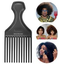 Pente Garfo Black Power Para Cabelo Afro E Cacheado Salão
