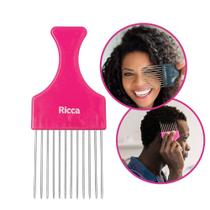 Pente Garfo Cachos Dente Metal Cabelos Cacheados Afro Black Power Ricca Pente Garfo Cachos Dente Metal Cabelos Cacheados Afro Black Power Ricca