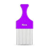 Pente Garfo de Metal Para Cachos Roxo Ricca Cod.2407
