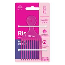 Pente Garfo Ricca Dentes Estreitos para Cabelos Cacheados Afro Volume Ideal Pente Garfo Ricca Dentes Estreitos para Cabelos Cacheados Afro Volume Ideal