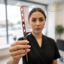 Pente Hairtrues Alumínio Metal Ultra Fino Profissional