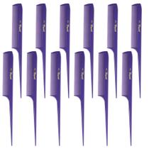 Pente Krest Cleopatra 21,5 cm Dentes Extra Finos Roxo 12 Unidades Pente Krest Cleopatra 21,5 cm Dentes Extra Finos Roxo 12 Unidades