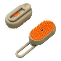 Pente Massageador e Limpeza para Cães e Gatos - Cor Cáqui Pente Massageador e Limpeza para Cães e Gatos - Cor Cáqui