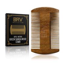 Pente para barba e bigode BRV MEN 100% madeira de sândalo verde natural