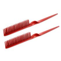 Pente para Cabelo SIMPOR 3 Fileiras com Cerdas de Nylon Desembaraçante Vermelho Pente para Cabelo SIMPOR 3 Fileiras com Cerdas de Nylon Desembaraçante Vermelho