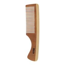 Pente para Cabelos de Madeira 18cm Dente Largos Ricca Belliz Pente para Cabelos de Madeira 18cm Dente Largos Ricca Belliz