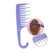 Pente para Cachos Cabelos Cacheados Shower Roxo Ricca