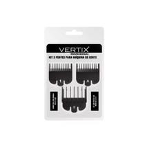 Pente Para Máquina de Cortar Cabelo Vertix Kit 3 Tamanhos