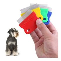 Pente Para Pet Cães Anti-pulgas Com Cerdas De Aço 6,5cm