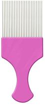 Pente Plástico Afro Pink Com Dentes Finos de Aço