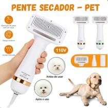 Pente Secador Pet 2 Em 1 Silencioso Portátil Leve Soprador - 110V ideal para banho e tosa Pente Secador Pet 2 Em 1 Silencioso Portátil Leve Soprador - 110V ideal para banho e tosa