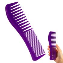 Pente SIMPOR de Dentes Duplos Largo e Fino Roxo Pente SIMPOR de Dentes Duplos Largo e Fino Roxo