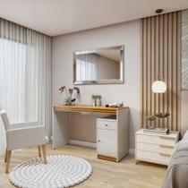 Penteadeira 1 Porta 1 Gaveta 100% MDF Sem Espelho Charlotte