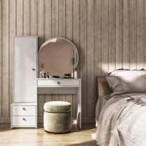 Penteadeira 1 Porta 3 Gavetas Miami Branco