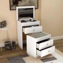 Penteadeira 3 Gavetas com Banqueta MB1011 Movelbento Penteadeira 3 Gavetas com Banqueta MB1011 Movelbento