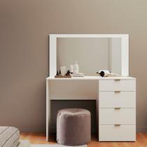 Penteadeira 4 Gavetas e Espelho Lis