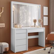 Penteadeira 5 Gavetas Prime 100% Mdf com Espelho