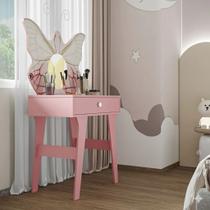 Penteadeira Borboleta Camarim Escrivaninha Mesa Bancada Cantinho Maquiagem Menina Decoração Quarto