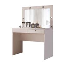 Penteadeira Camarim 02 Gavetas com Iluminação LED - Off White - Capricho