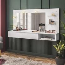 Penteadeira Camarim 1 Gaveta 1 Nicho 2 Prateleiras Lumiere - Belaflex Penteadeira Camarim 1 Gaveta 1 Nicho 2 Prateleiras Lumiere - Belaflex