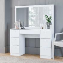 Penteadeira Camarim 7 Gavetas Moderna 118cm Ditália