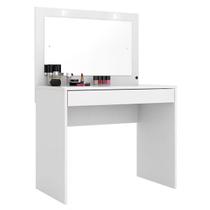 Penteadeira Camarim Atraente Com Espelho Branco Demóbile