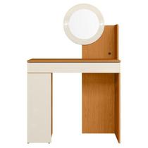 Penteadeira Camarim Áurea 1 Porta e 1 Gaveta Cinamomo/Off White - Móveis Albatroz Penteadeira Camarim Áurea 1 Porta e 1 Gaveta Cinamomo/Off White - Móveis Albatroz
