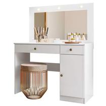 Penteadeira Camarim Bella Branco Brilho - Moval