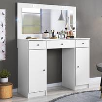 Penteadeira Camarim Carisma 3 Gavetas 2 Portas + Espelho-