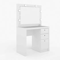 Penteadeira Camarim Com 3 Gavetas 90x142,5x41,5 cm Branca Penteadeira Camarim Com 3 Gavetas 90x142,5x41,5 cm Branca