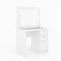 Penteadeira Camarim com Espelho 3 Gavetas PE2010 Tecno Mobili