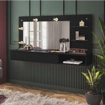 Penteadeira Camarim com Espelho Suspensa 1 Gaveta Lumiere