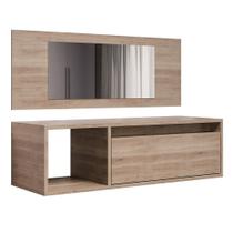 Penteadeira Camarim com Espelho Suspensa 90cm 1 Gaveta Elle M24 Freijó - Mpozenato Penteadeira Camarim com Espelho Suspensa 90cm 1 Gaveta Elle M24 Freijó - Mpozenato