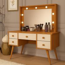 Penteadeira Camarim com Leds e Espelho Feminina Anaísa MDF