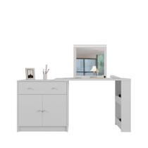 Penteadeira Camarim de Canto Aura Branco Fosco