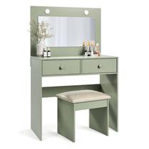 Penteadeira Camarim e Banqueta Maia com Almofada Caapi Luapa Móveis