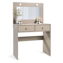 Penteadeira Camarim e Banqueta Maia com Almofada Mani Luapa Móveis
