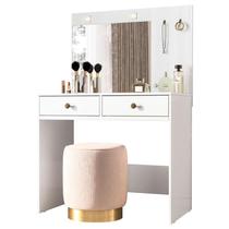 Penteadeira Camarim Ideal Branco Brilho - Moval Penteadeira Camarim Ideal Branco Brilho - Moval