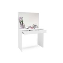 Penteadeira Camarim Juvenil Virginia c/ Espelho e 1 Gaveta Branco - Politorno