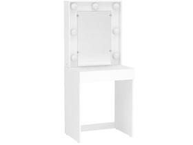 Penteadeira Camarim Lavínia para 7 Lâmpadas 1 Gaveta Branco - Politorno