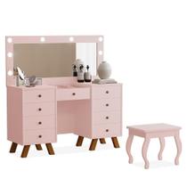 Penteadeira Camarim Mila com Banqueta - Móveis Luapa