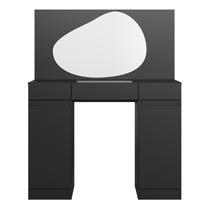 Penteadeira Camarim Orgânico com Espelho Assimétrico 2 Portas e Gaveta Design Moderno para Quarto ou Closet Funcional para Maquiagem