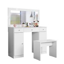 Penteadeira Camarim Para Quarto Carisma Com Espelho Branco Demóbile