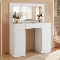 Penteadeira Camarim Studio com 3 Gavetas e 2 Portas - Branco