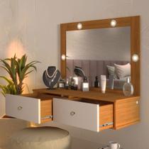 Penteadeira Camarim Suspensa Com Led e Gavetas Isis Luapa