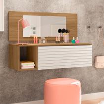 Penteadeira Camarim Suspensa Joy com Espelho Painel Gaveta Peternella Móveis