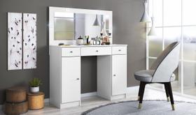 Penteadeira Carisma Branco Brilho